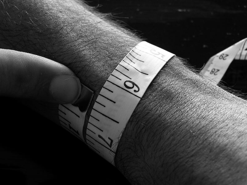 chainmaille wrist measurement system